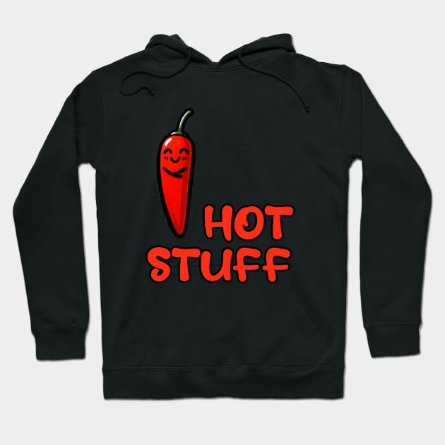 Hot Stuff Red Chili Hoodie by DoodleDashDesigns